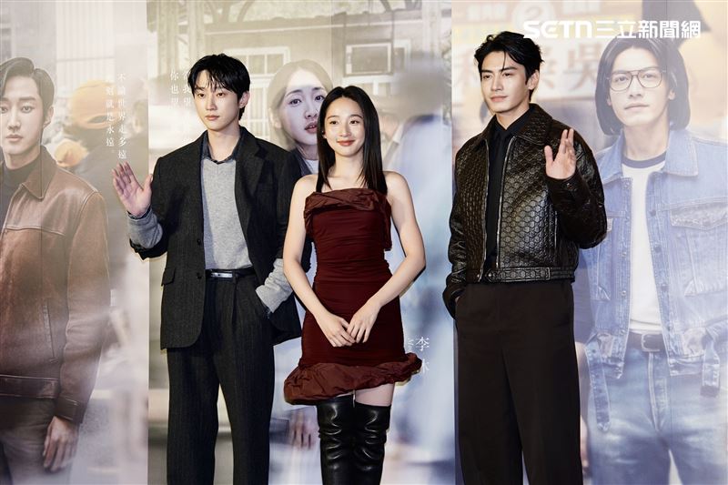 《那張照片裡的我們》由韓國男星振永（左起）、李沐、宋柏緯主演。（圖／記者趙于瑩攝影）