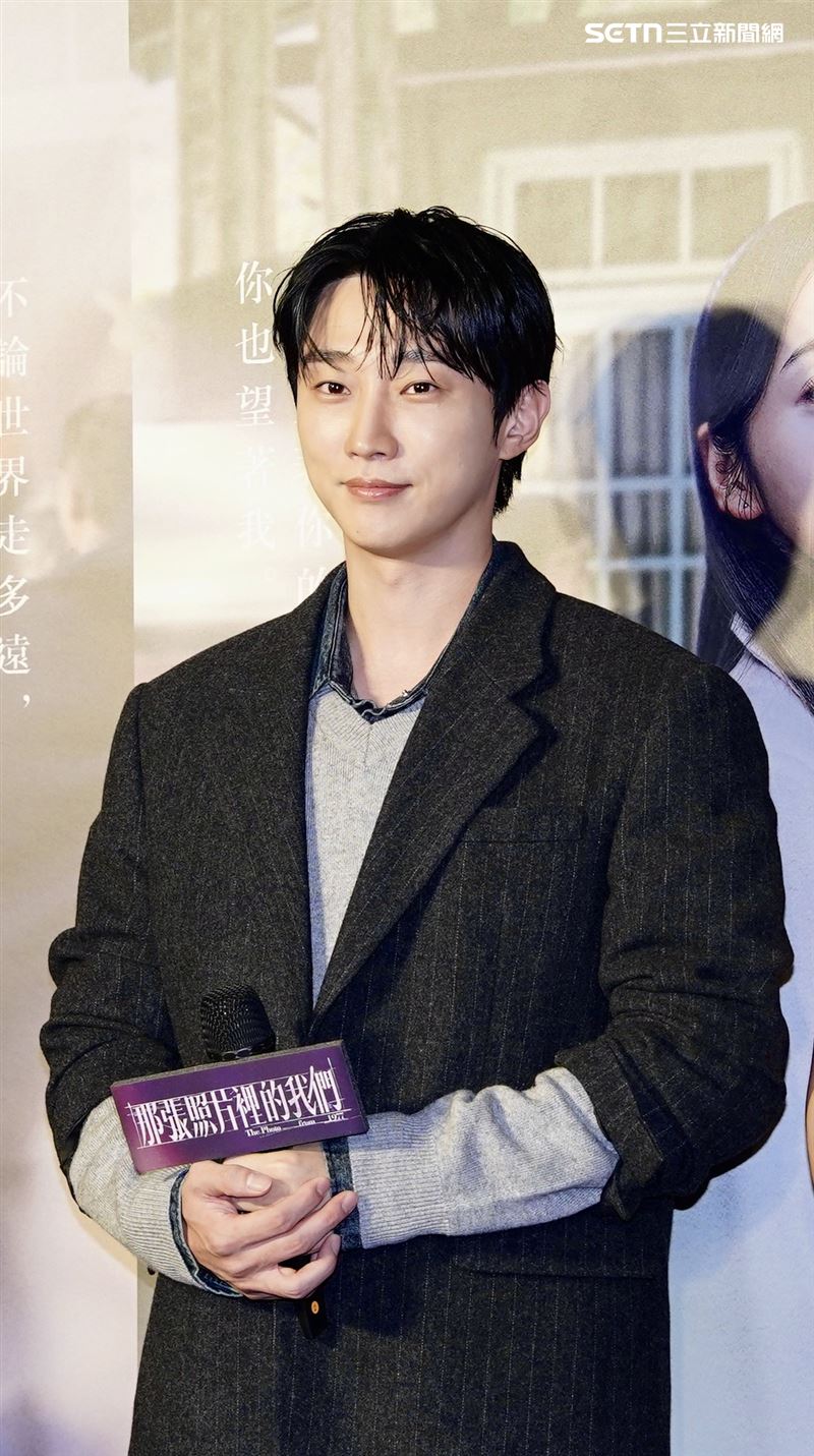 韓國男星振永來台主演電影《那張照片裡的我們》。（圖／記者趙于瑩攝影）