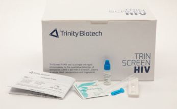 生技公司Trinity Biotech旗下的「TrinScreen」HIV快速檢測試劑，獲得大量訂單。（圖／翻攝自Trinity Biotech官網）