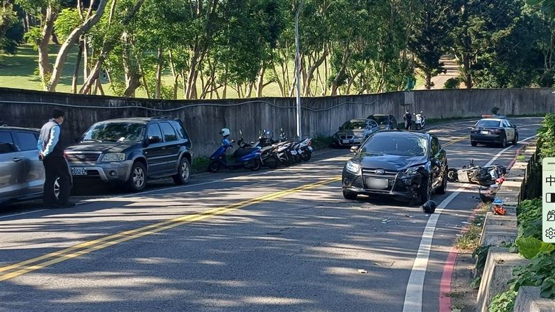 機車騎士林男送醫後傷重不治。（圖／翻攝畫面）