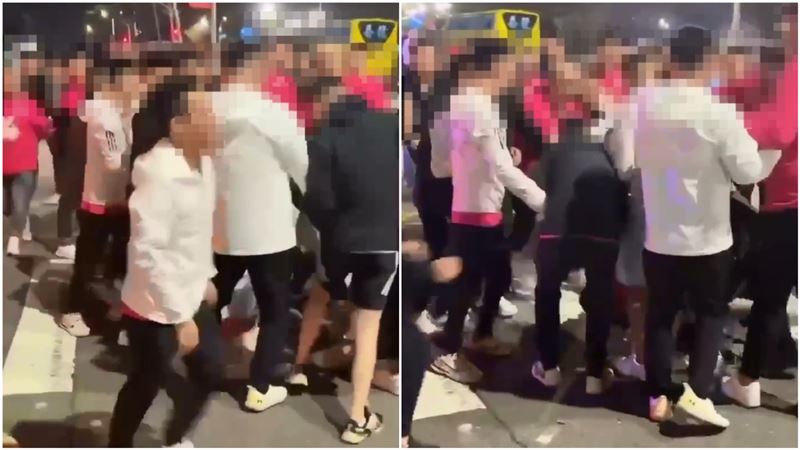 台中89猴亂鬥！黑衣男噴裝：170萬金項鍊