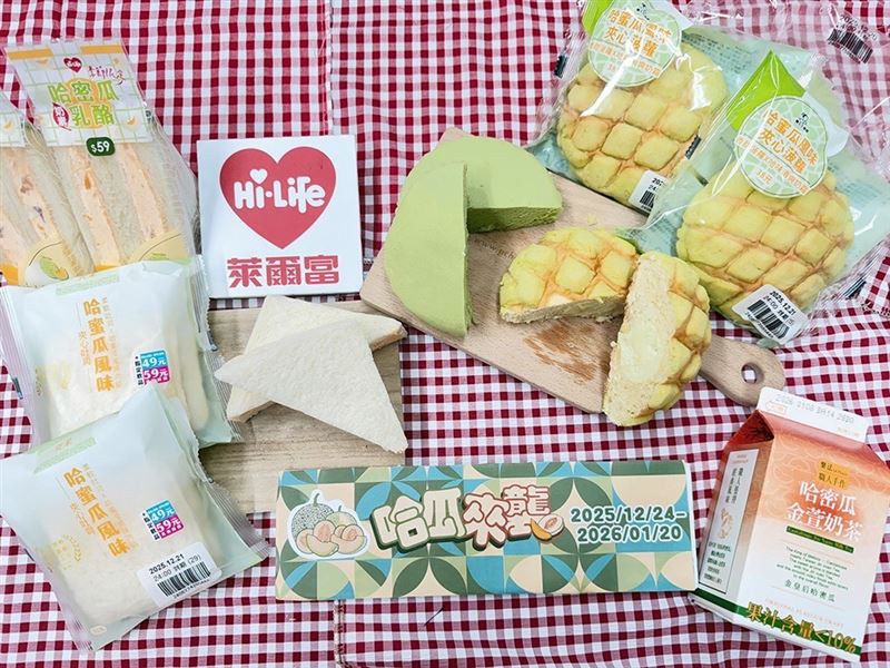 萊爾富從早餐到宵夜「哈味滿滿」！冬天也能大啖哈密瓜。（圖／品牌業者提供）