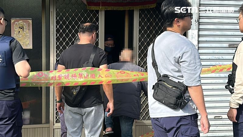 張男上門時，陳男剛好不在家，陳父遭張男亮刀要脅，驚魂未定。（圖／翻攝畫面）