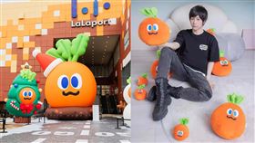 五月天主唱阿信的潮牌招牌胡蘿蔔玩偶。（圖／翻攝自IG＠ashin_ig）