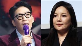 MC夢（左）遭爆跟已婚富婆車佳媛（右）婚外情並獲得巨額資金。（圖／翻攝自韓網）