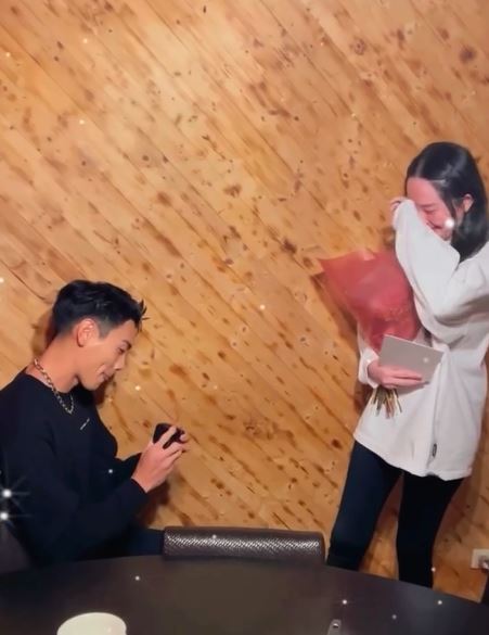 禾浩辰求婚吳品潔過程曝光。（圖／翻攝IG）