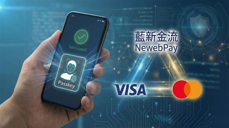 藍新金流為全台首家同時支援Visa與Mastercard 「Payment Passkey」的第三方支付業者。（圖／藍新金流提供）