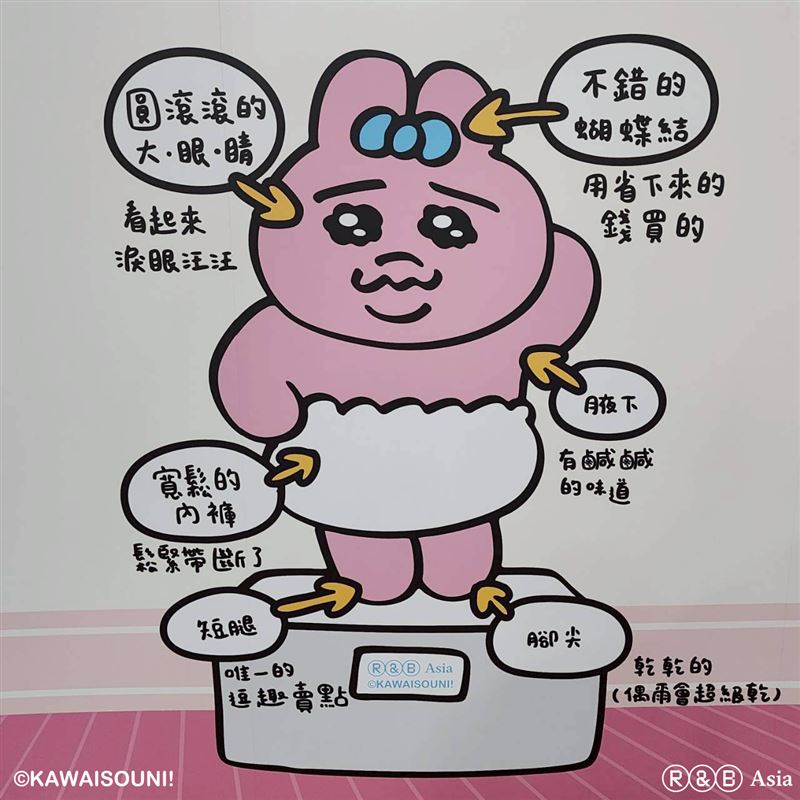 「可哀想に!」的原創角色「褲褲兔」。（圖／主辦單位提供）