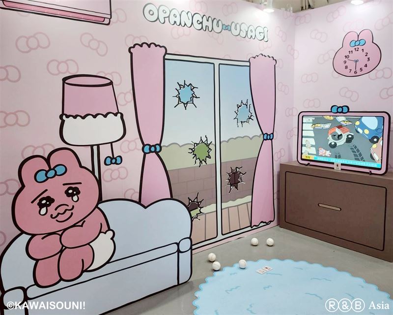 快閃店以「褲褲兔的日常世界」為核心。（圖／主辦單位提供）