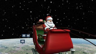 聖誕老人平安夜飛過台灣   他曝：有2意涵