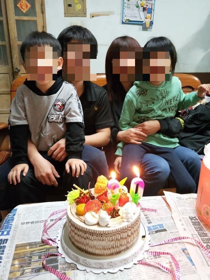 蔡男與妻子育有2名孩子。（圖／讀者提供）