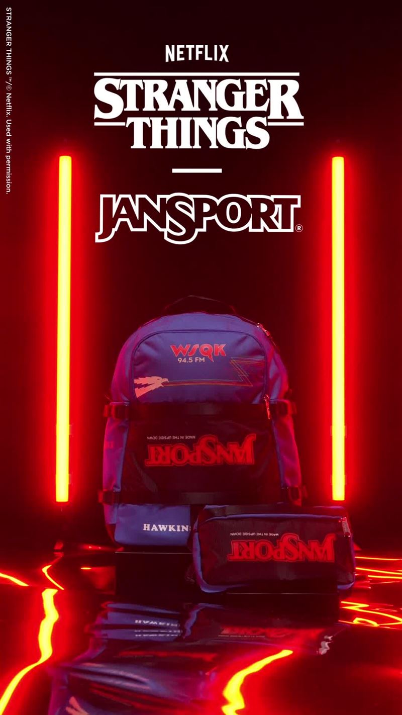 JanSport X怪奇物語聯名。（圖／品牌業者提供）