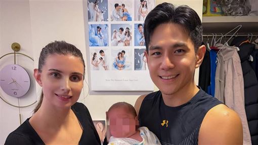 祖雄首曬二寶正面照　因妻家鄉習俗藏40天