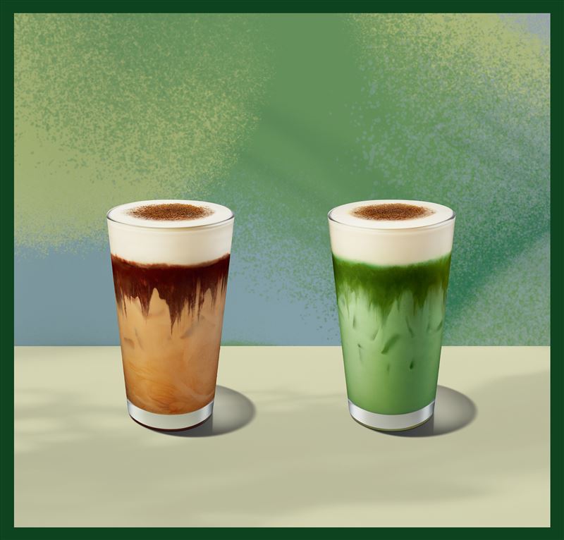 星巴克「維也納風香醇那堤」與「維也納風抹茶那堤」12月26日暖心上市。（圖／品牌業者提供）