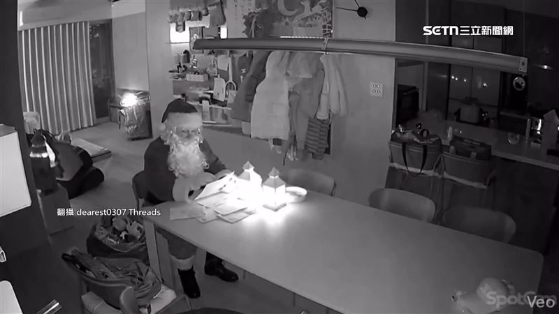 也有家長用AI生成的圖片,假裝聖誕老人真的有進到家中送禮物