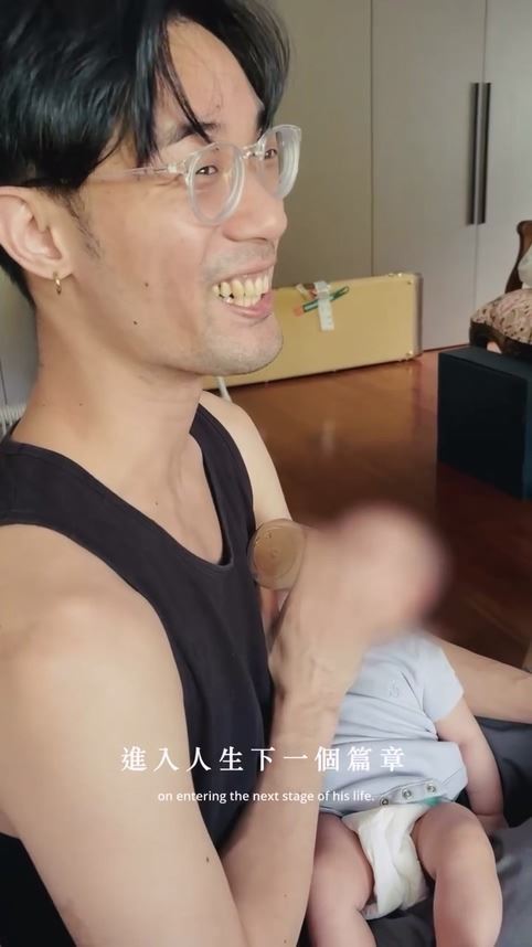 博文在聖誕節宣布當爸。（圖／翻攝自TRASH IG）