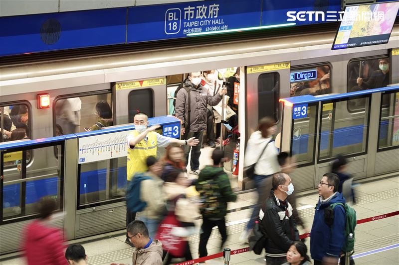 台北市長蔣萬安視導危安演練，市府捷運站內模擬情況（圖／記者趙于瑩攝影）