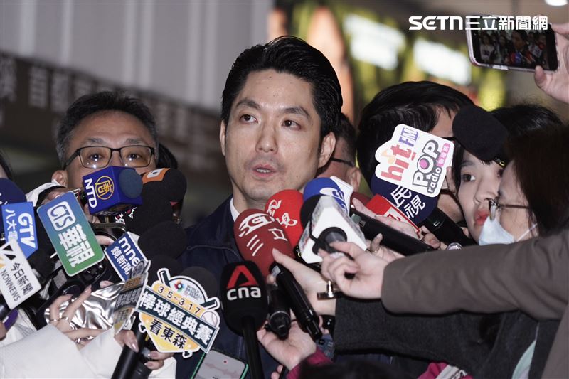 台北市長蔣萬安視導高強度演練後受訪。（圖／記者趙于瑩攝影）