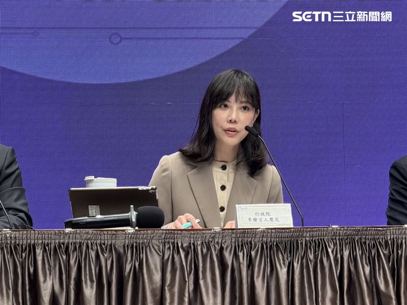 行政院發言人李慧芝主持院會後記者會（圖／記者劉秀敏攝影）