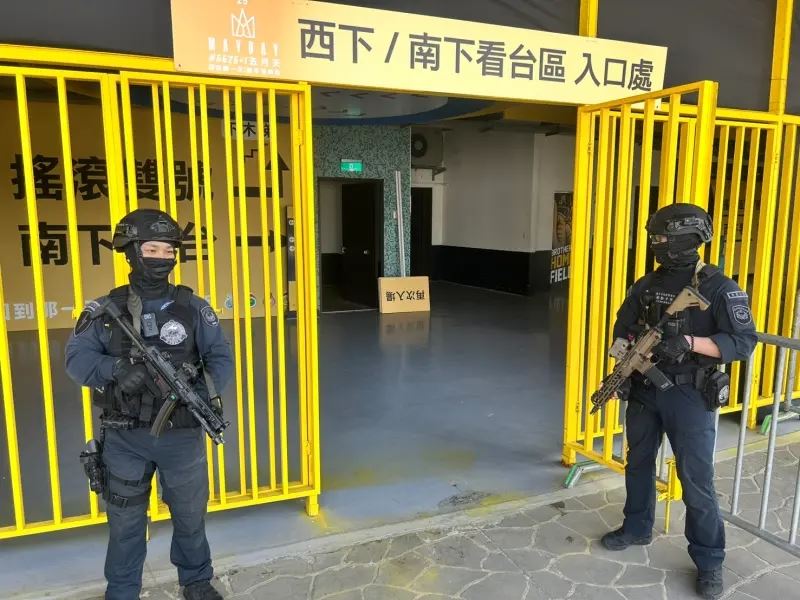 台中市政府因應五月天演唱會迎來大批人潮，加強實施安全演練。(圖／翻攝自盧秀燕臉書)