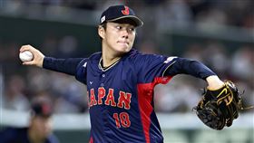 WBC日本武士隊首波名單沒有山本由伸。（圖／美聯社／達志影像）
