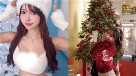 三上悠亞曬出聖誕節寫真影片。（圖／翻攝自IG @yua_mikami）