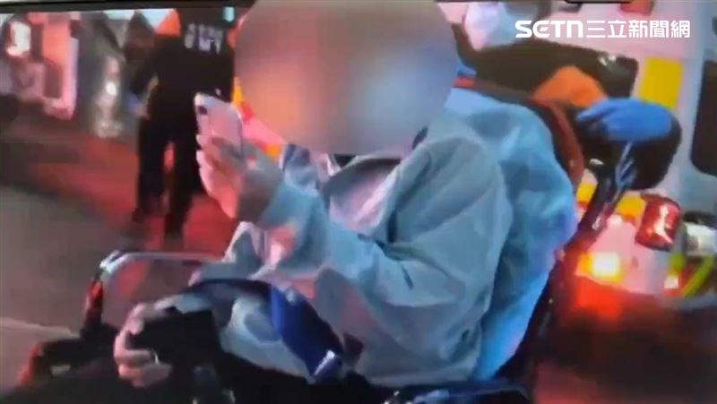 北市何男陪謝女到松山車站餐廳談判，卻被黃男等3人打成豬頭。（圖／翻攝畫面）