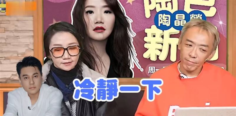 陶晶瑩（左）談起朱孝天事件，呼籲：「冷靜一下」。（圖／翻攝自微博）