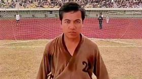 《少林足球》中「三師兄」田啟文首度參與台片演出，這是他第一次以演員身份來台拍電影。（圖／翻攝自Threads）