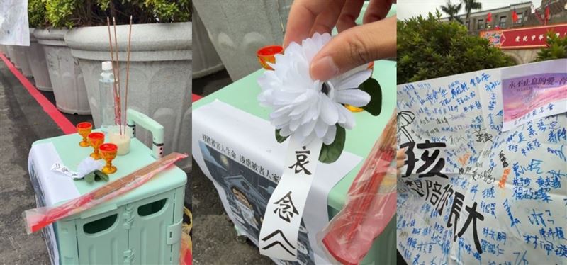 民間團體今早聚集司法院前陳情抗議，要求檢討《少年事件處理法》，為新北國中割頸命案發聲。（翻攝自臉書／孩想陪你長大聯盟）