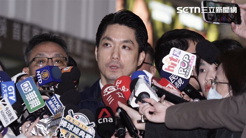 台北市長蔣萬安視導高強度演練後受訪。（圖／記者趙于瑩攝影）