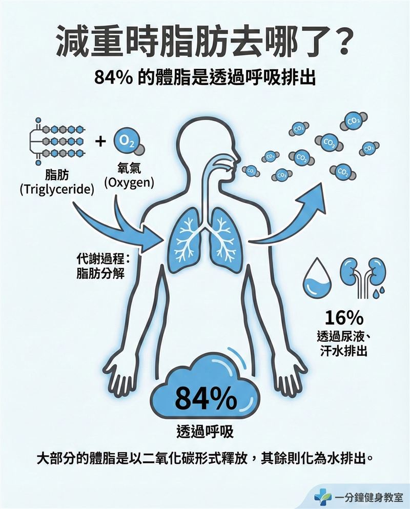 醫師王思恒表示，人減掉的脂肪高達84%是從肺部「呼」出去的，汗水只不過是陪襯。（圖／取自王思恒的臉書）