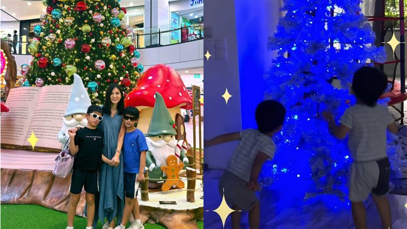 楊采妮罕見曝光8歲雙胞胎兒的生活日常。（圖／翻攝自小紅書）