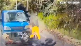 台中,車禍,梨山,對撞,小貨車,肇逃,逃逸移工,重機,夫妻（圖／翻攝畫面）