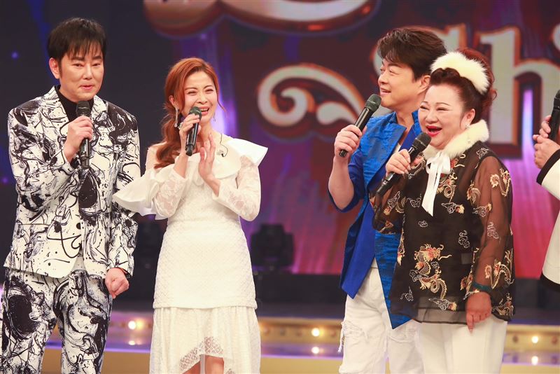 陽帆（左起）、林姍、翁立友、白冰冰同台。（圖／民視提供）