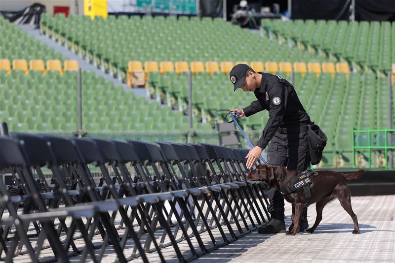 五月天台中開唱，警方全面戒備。（圖／翻攝自臺中TCPB波麗士 臉書）