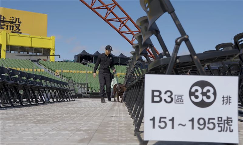 五月天台中開唱，警方全面戒備。（圖／翻攝自臺中TCPB波麗士 臉書）