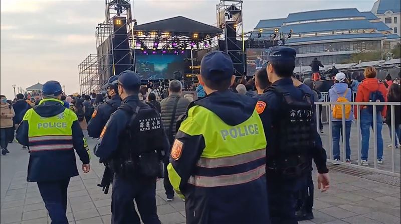 淡水警方將動員百名警力到場維安。（圖／翻攝畫面）