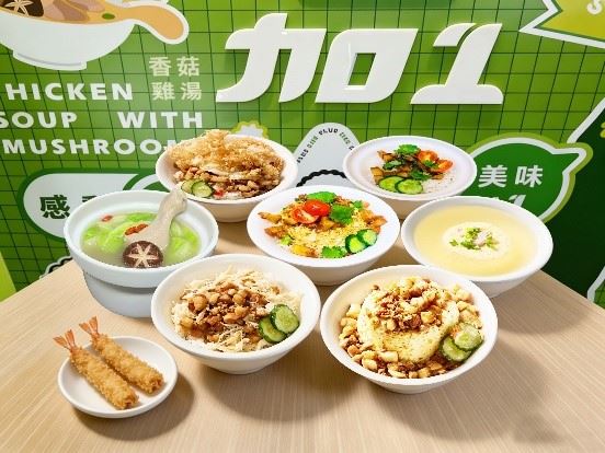 來自台中的「加一米飯食所」，主打經典魯肉飯、青花椒魯肉飯。(圖／微風南山提供）