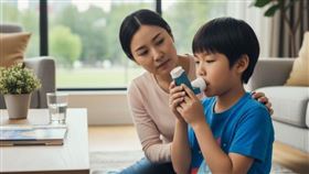 「氣喘」進入好發期！醫師：關鍵在家長！（圖／醫健新聞網提供） 