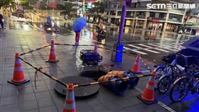 台北市林森北路及南京東路一段口發生一氧化碳中毒意外。（圖／翻攝畫面）