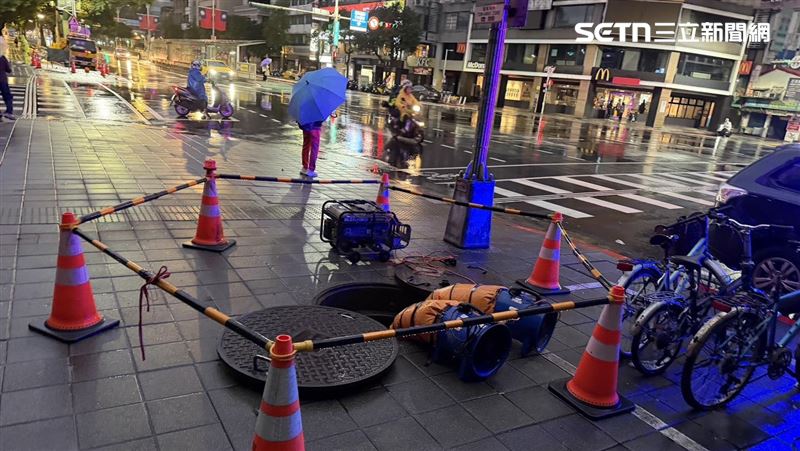 台北市林森北路及南京東路一段口發生一氧化碳中毒意外。（圖／翻攝畫面）