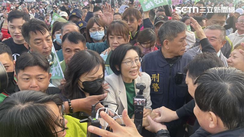 林岱樺指出，她不會怨天尤人，會一路撐到勝選。（圖／記者洪正達攝影）