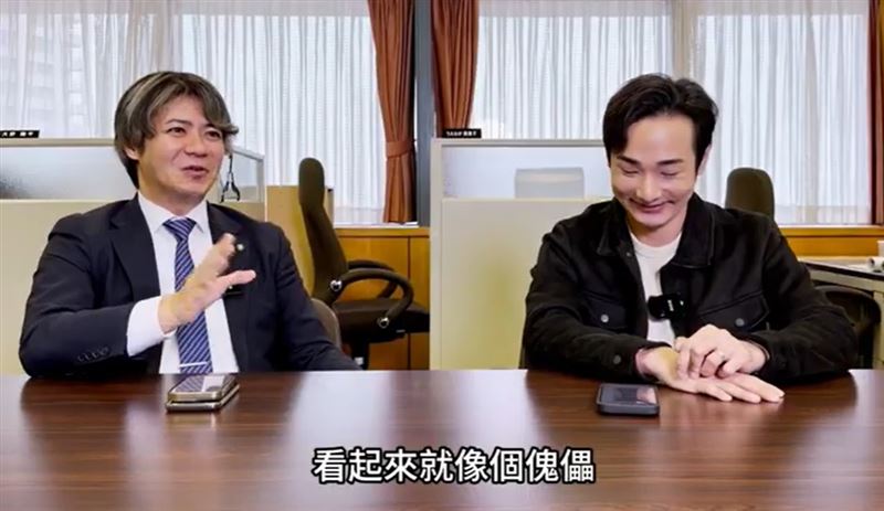 上畠寛弘直言「中國國民黨」看起來像傀儡。（圖／翻攝自Youtube@攝徒日記Fun TV）