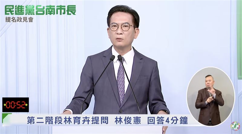 林俊憲表示，如果他沒勝出，就會支持對手。（圖／翻攝畫面）