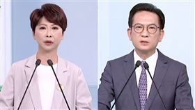 林俊憲、陳亭妃回應如何強化台南治安（圖／翻攝自民進黨直播）