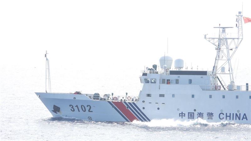 發現「日本去死」貨輪的附近海域，當時還有4艘中國海警局船艦巡弋。（示意圖／海巡署提供）