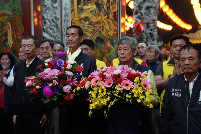 阿蓮天聖宮董事長徐清榮及北港朝天宮董事長蔡咏鍀一同為活動祈福。（圖／翻攝畫面）