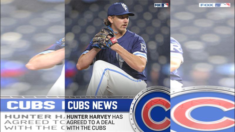 小熊1年約簽下前皇家後援投手哈維哈維（Hunter Harvey）。（圖／翻攝自FOX Sports: MLB推特）
