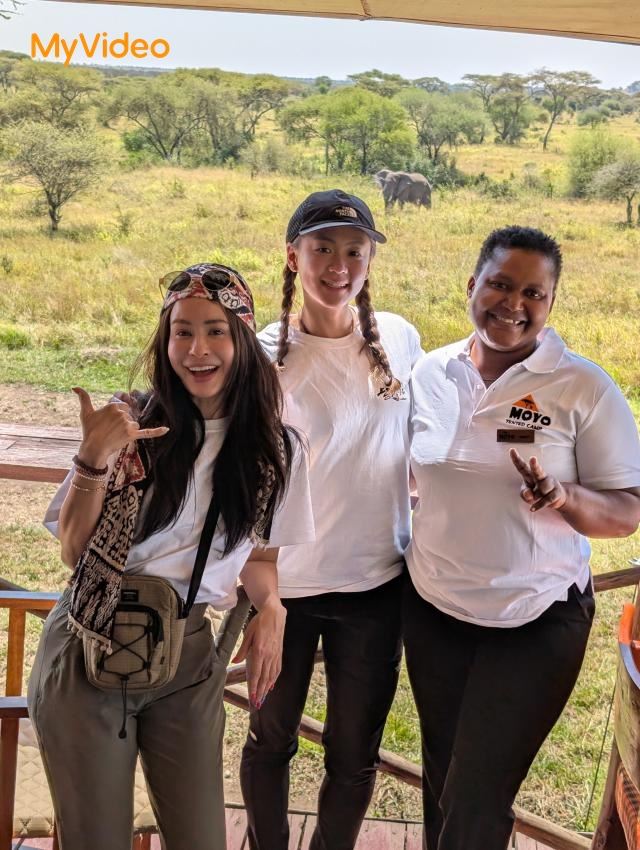 雷艾美（左）當學姐，只能硬撐轉成勇敢模式，文姿云（中）練就國手級抗壓，坦言其實內心超多小劇場。（圖／台灣大哥大MyVideo提供）